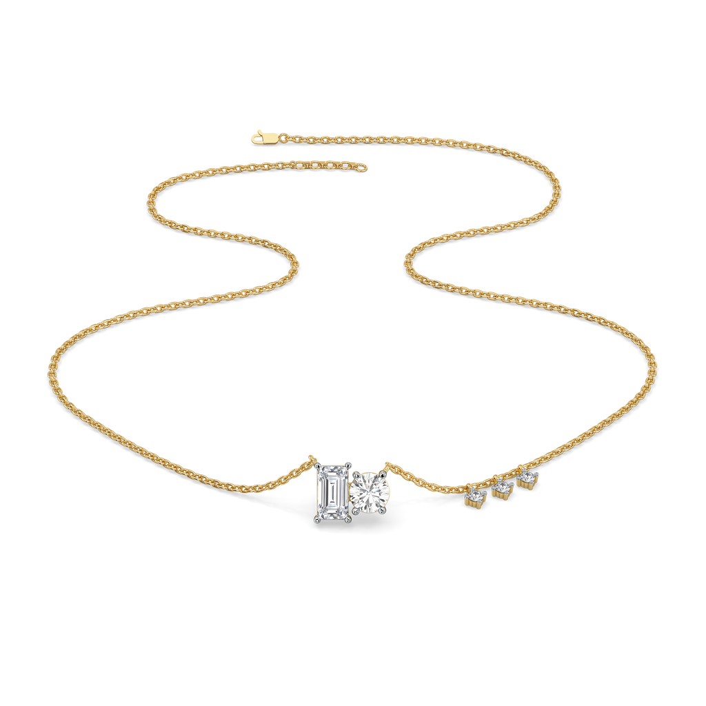 Baguette Brilliance - Lab Diamond Necklace