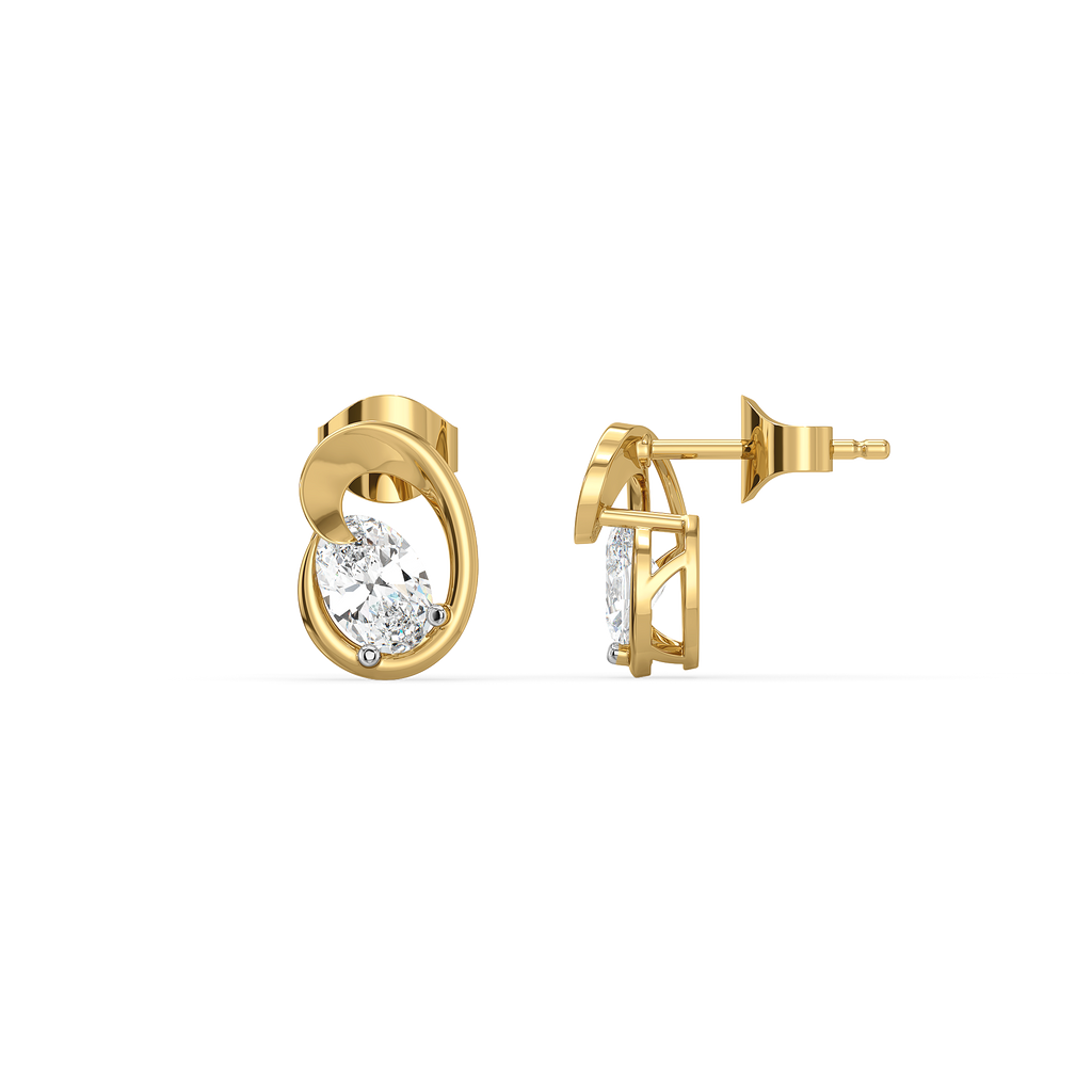 Lume Arc - Lab Diamond Solitaire Earring