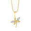 Dragonfly Dance - Lab Diamond Pendant