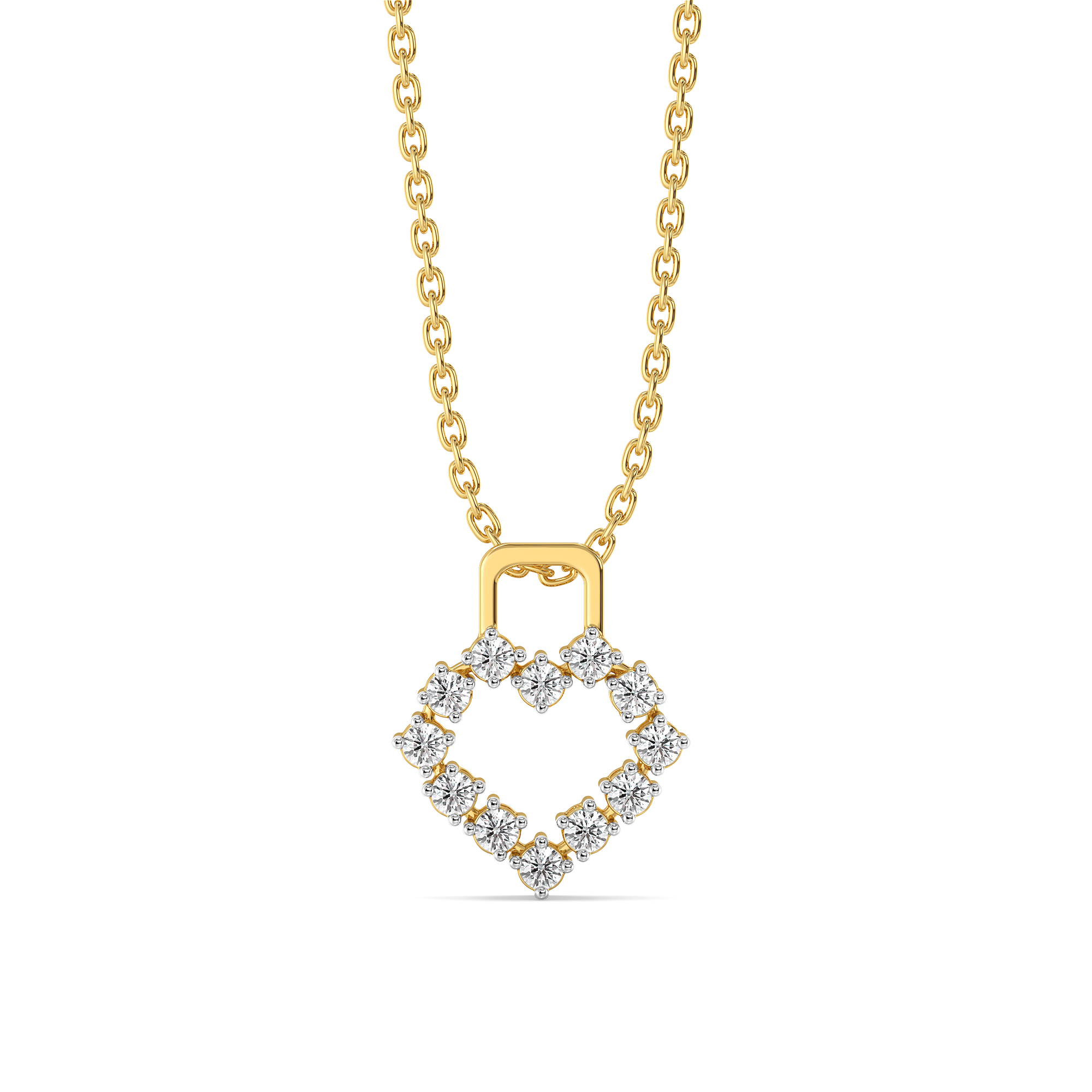 Locked in Love - Lab Diamond Pendant Main image