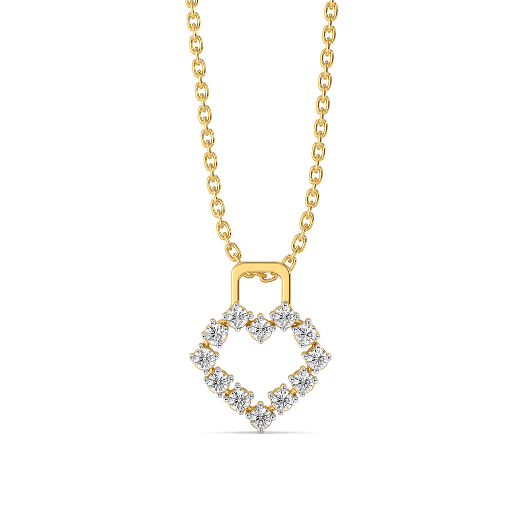 Locked in Love - Lab Diamond Pendant