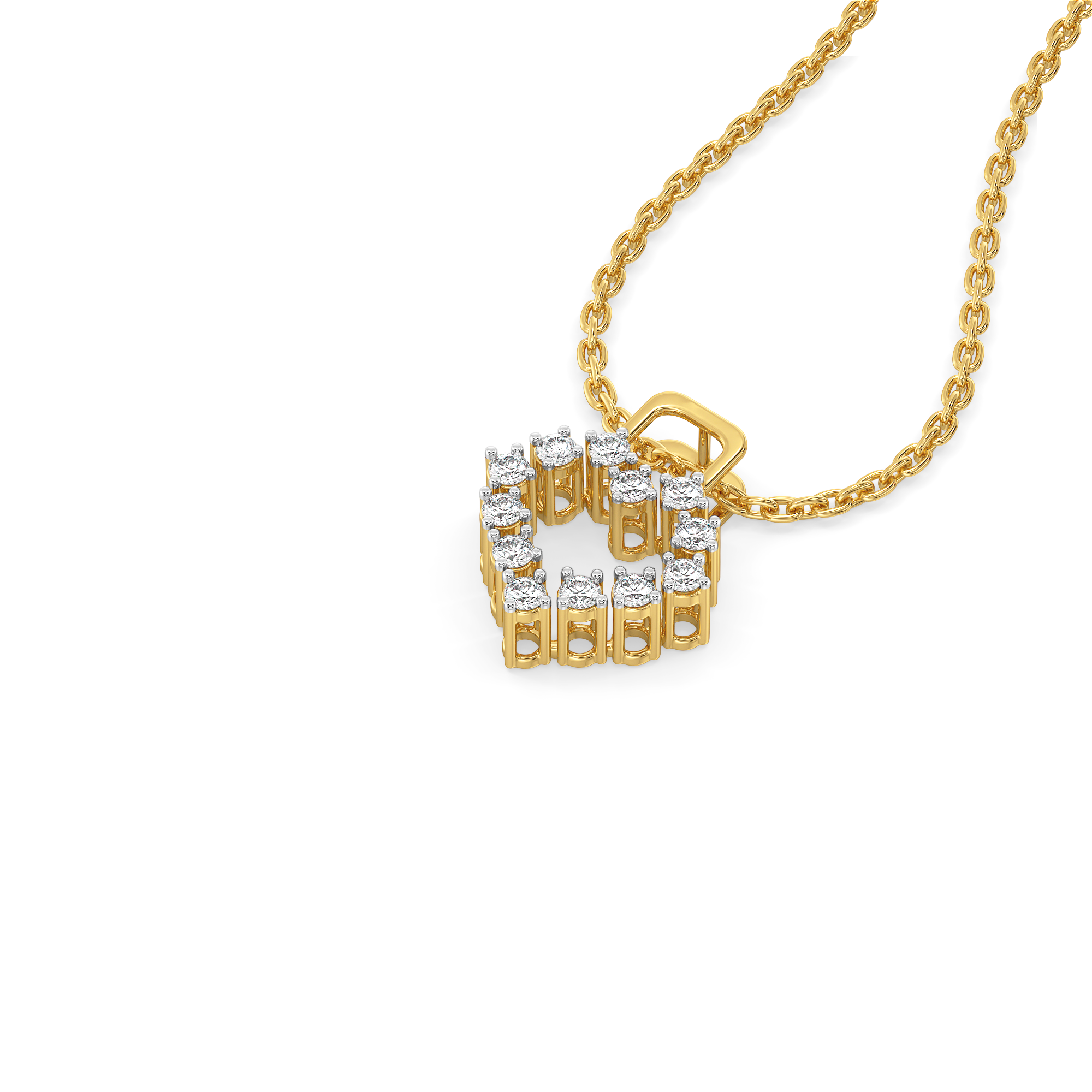 Locked in Love - Lab Diamond Pendant Secondary image