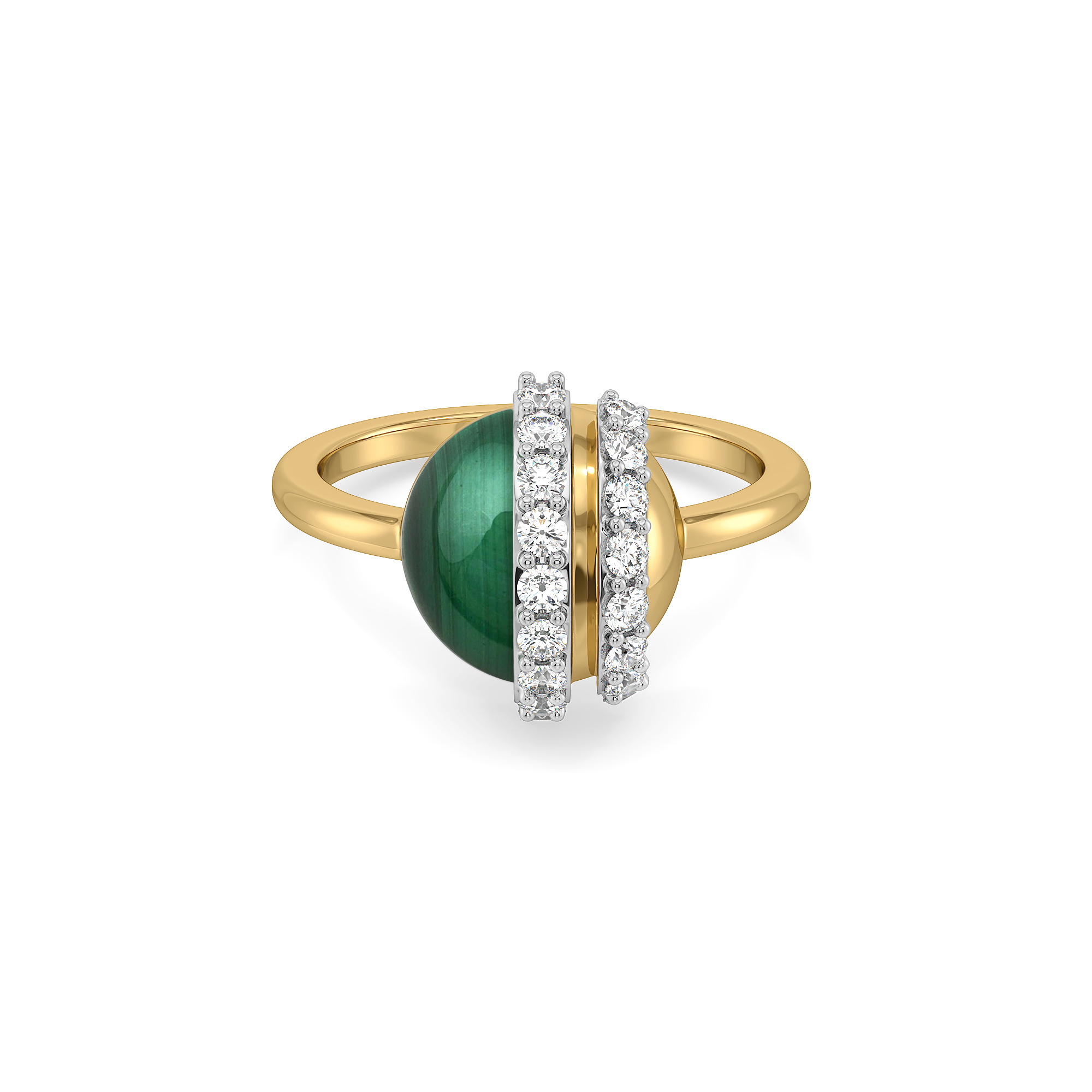Malachite Muse - Lab Diamond Ring Secondary image