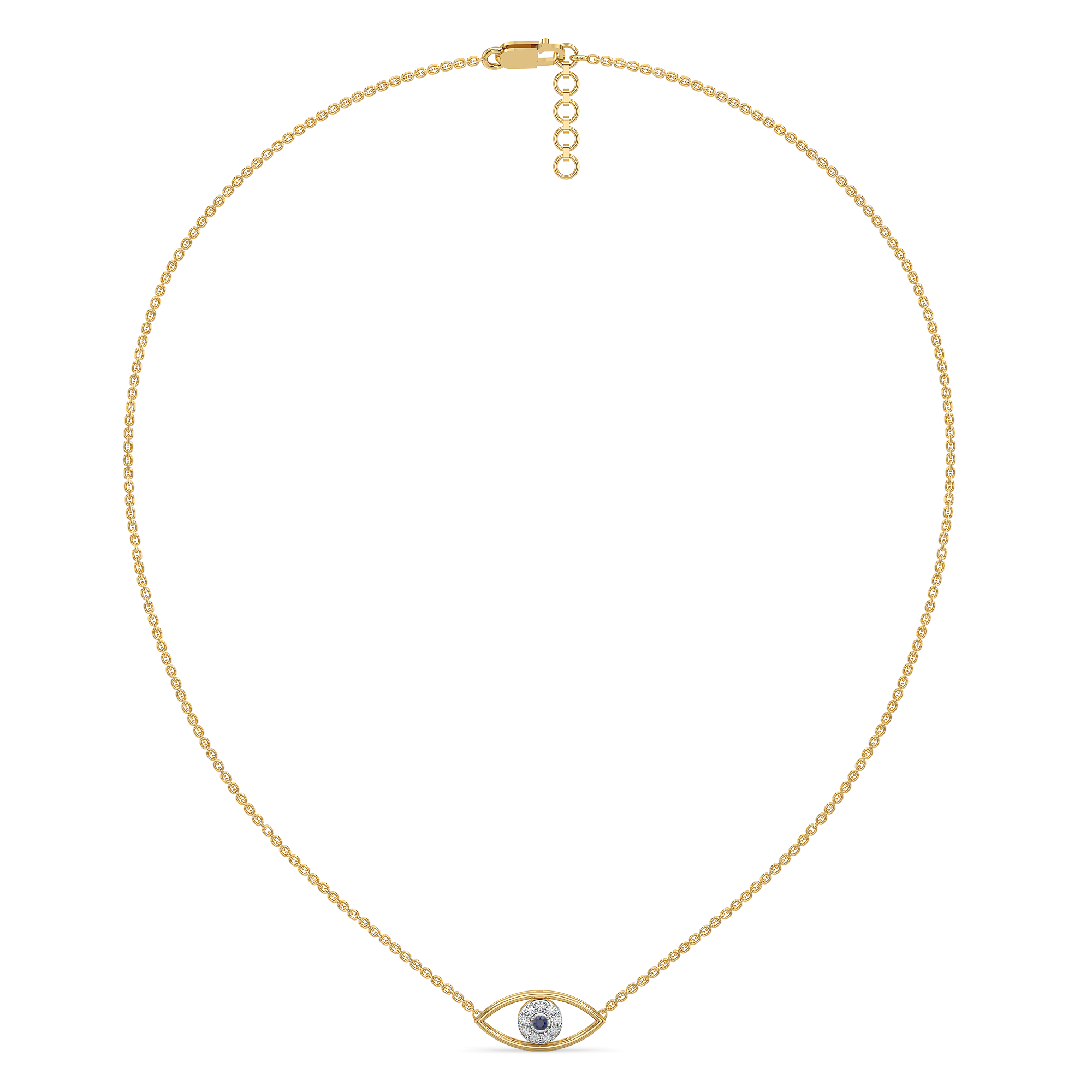 Evil Eye - Lab Diamond Necklace
