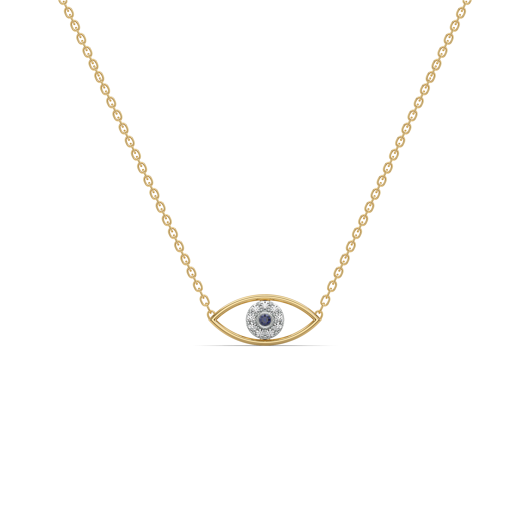 Evil Eye - Lab Diamond Necklace