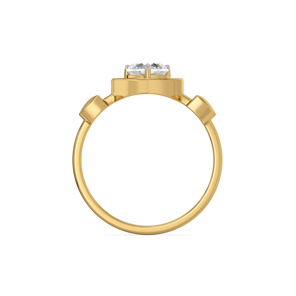 Dangling Hearts - Lab Diamond Ring