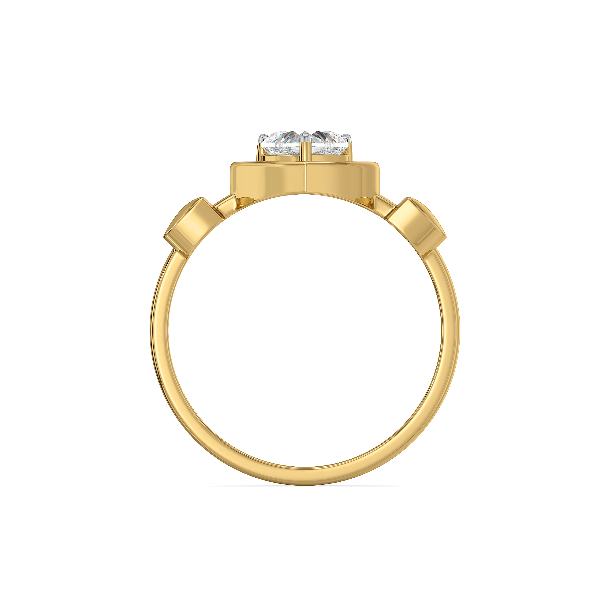 Dangling Hearts - Lab Diamond Ring