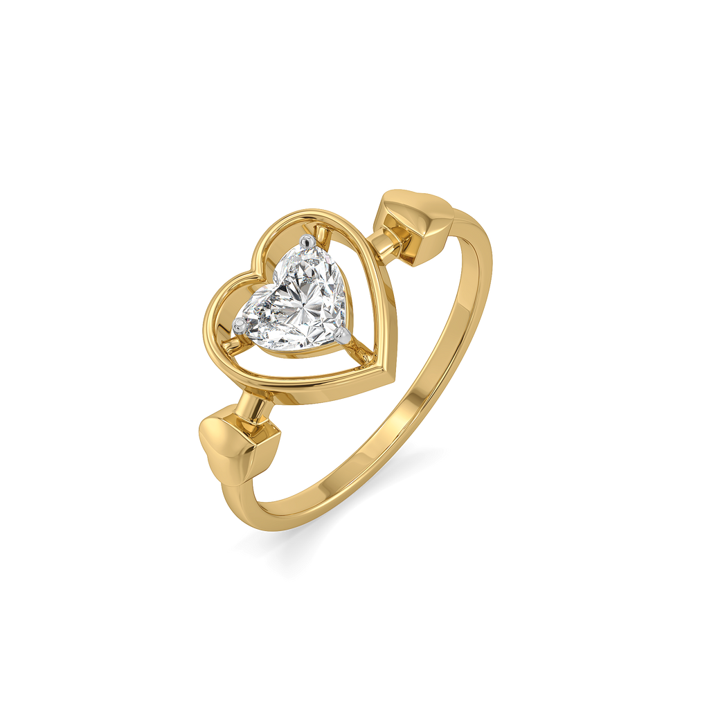 Dangling Hearts - Lab Diamond Ring