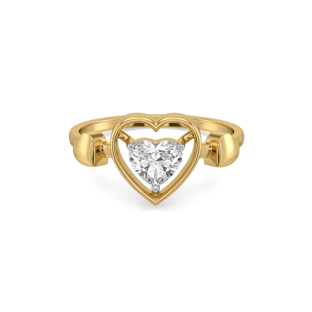 Dangling Hearts - Lab Diamond Ring