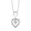 Antique Heart - Lab Diamond Pendant