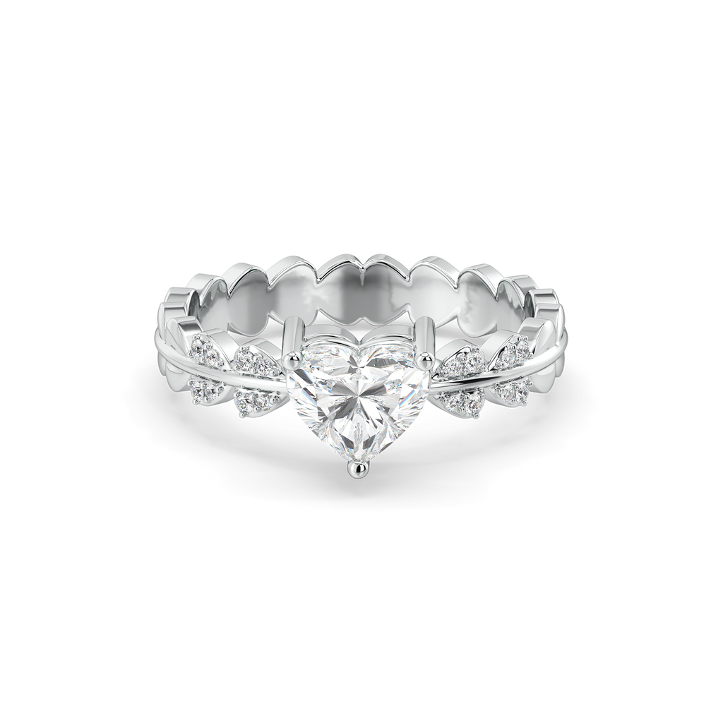 Antique Heart - Lab Diamond Ring