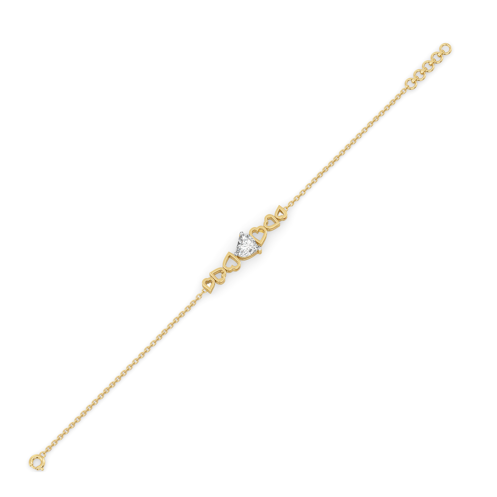 All My Hearts - Lab Diamond Bracelet
