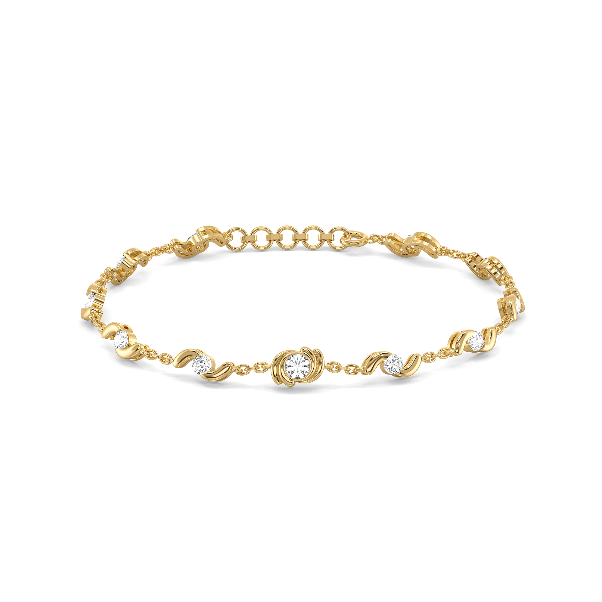 Cocoon Charm - Lab Diamond Tennis Bracelet Main image