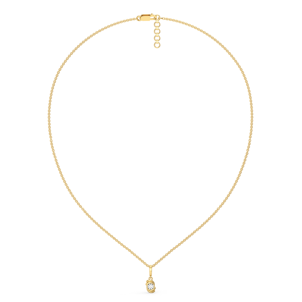Cocoon Charm - Lab Diamond Necklace