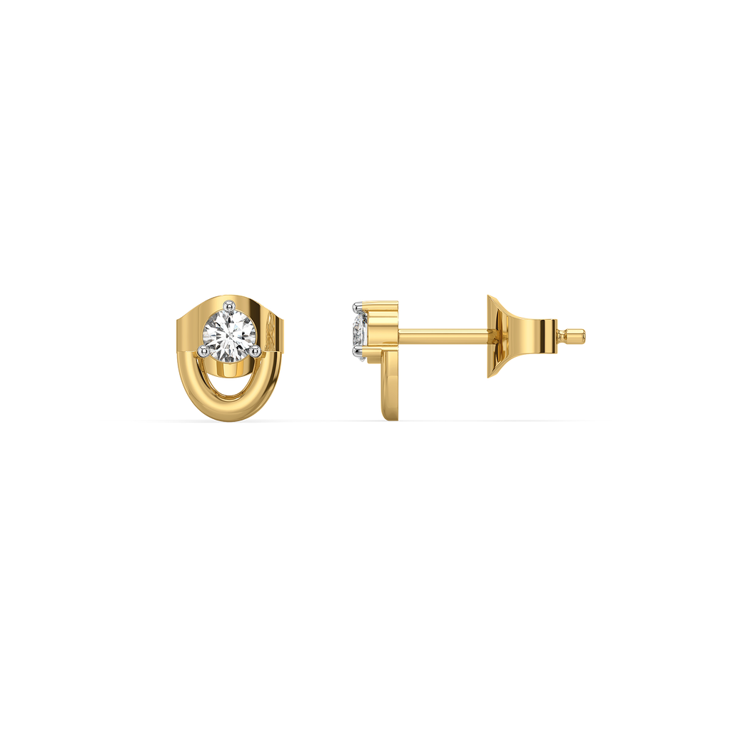Cocoon Charm - Lab Diamond Stud Earrings