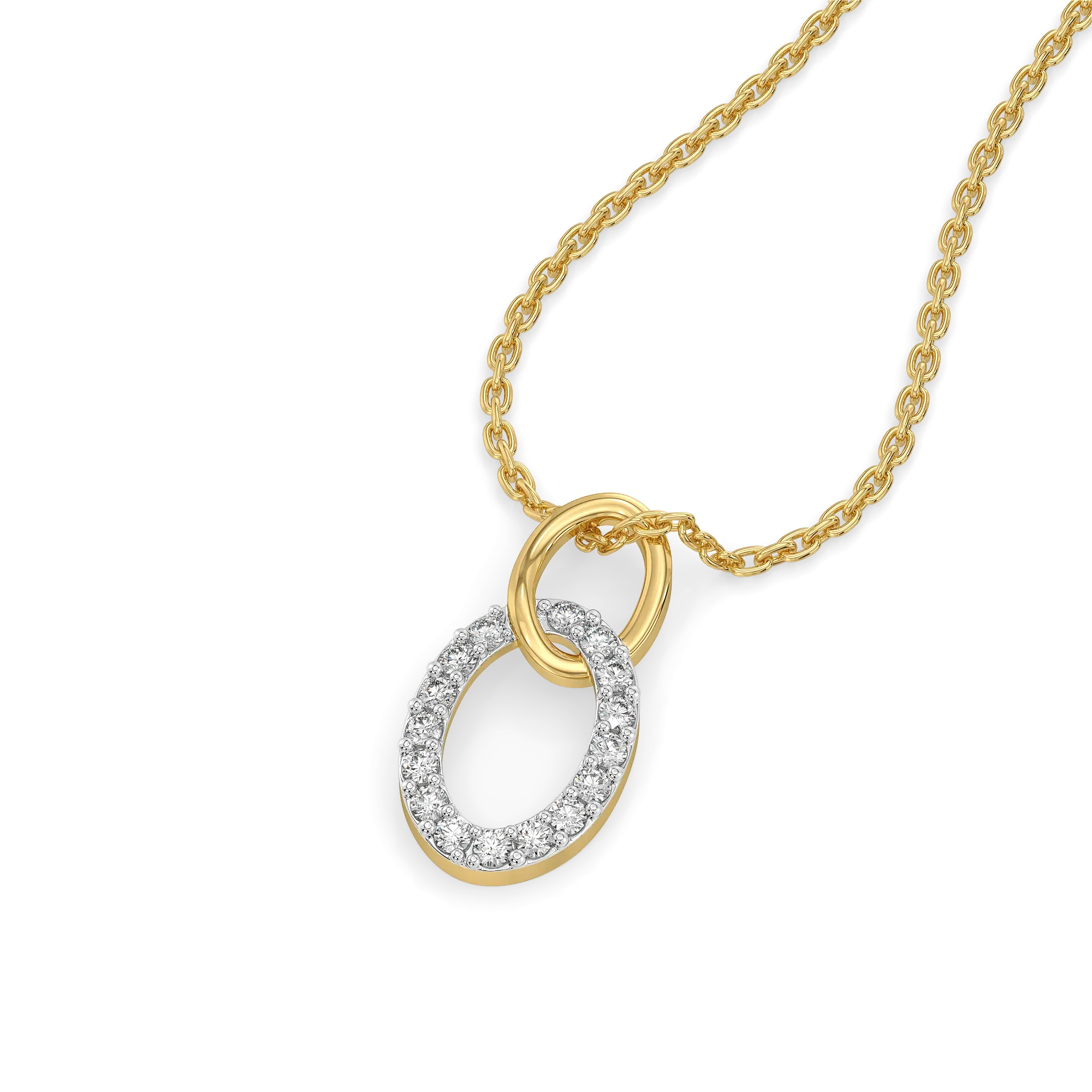 Twin Arc - Lab Diamond Pendant Main image