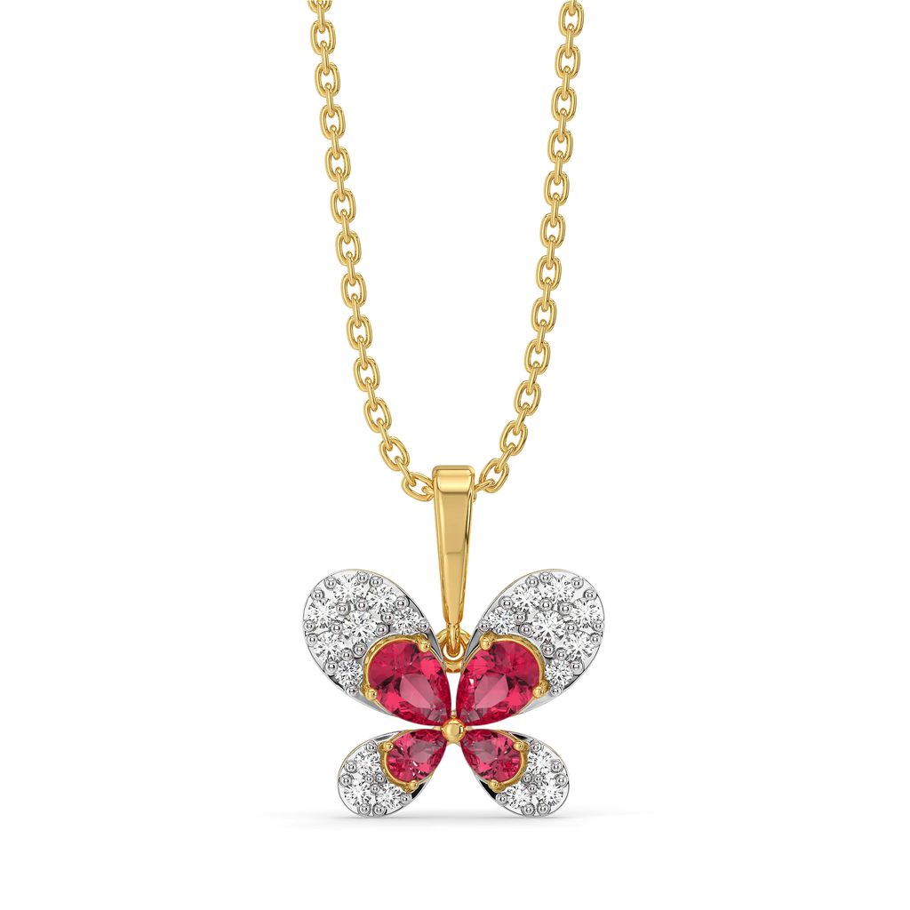 Everfly - Lab Diamond Ruby Pendant