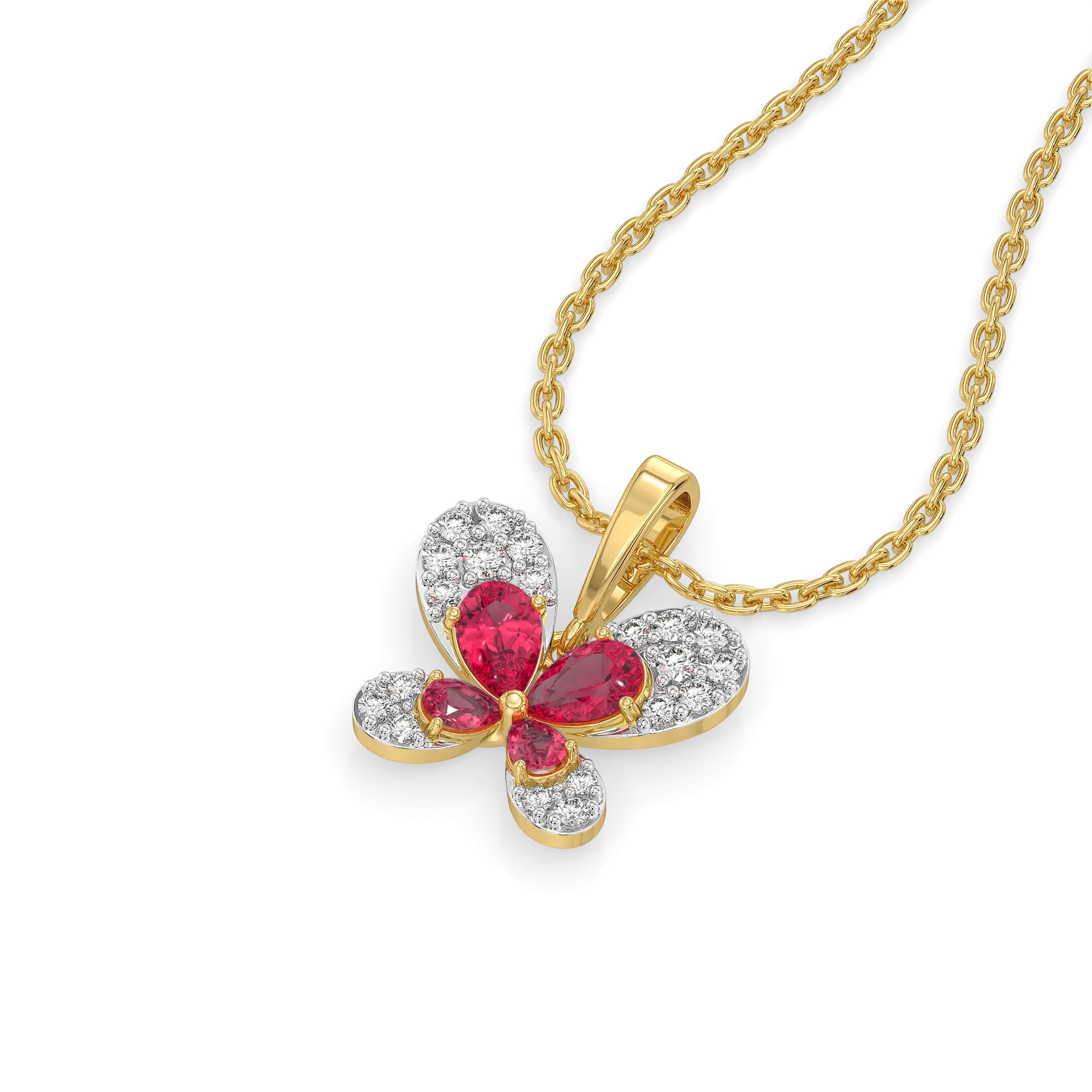 Everfly - Lab Diamond Ruby Pendant