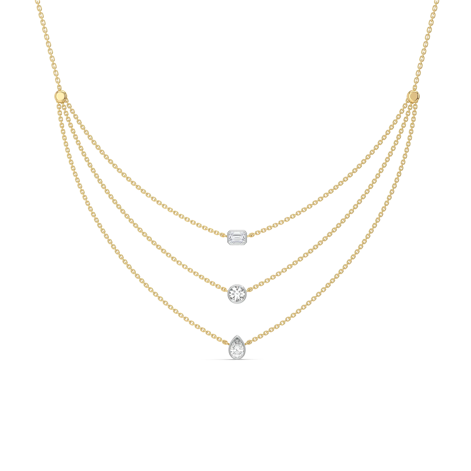 Layers of Light - Lab Diamond Necklace Secondary image