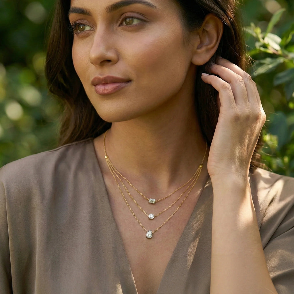 Layers of Light - Lab Diamond Necklace