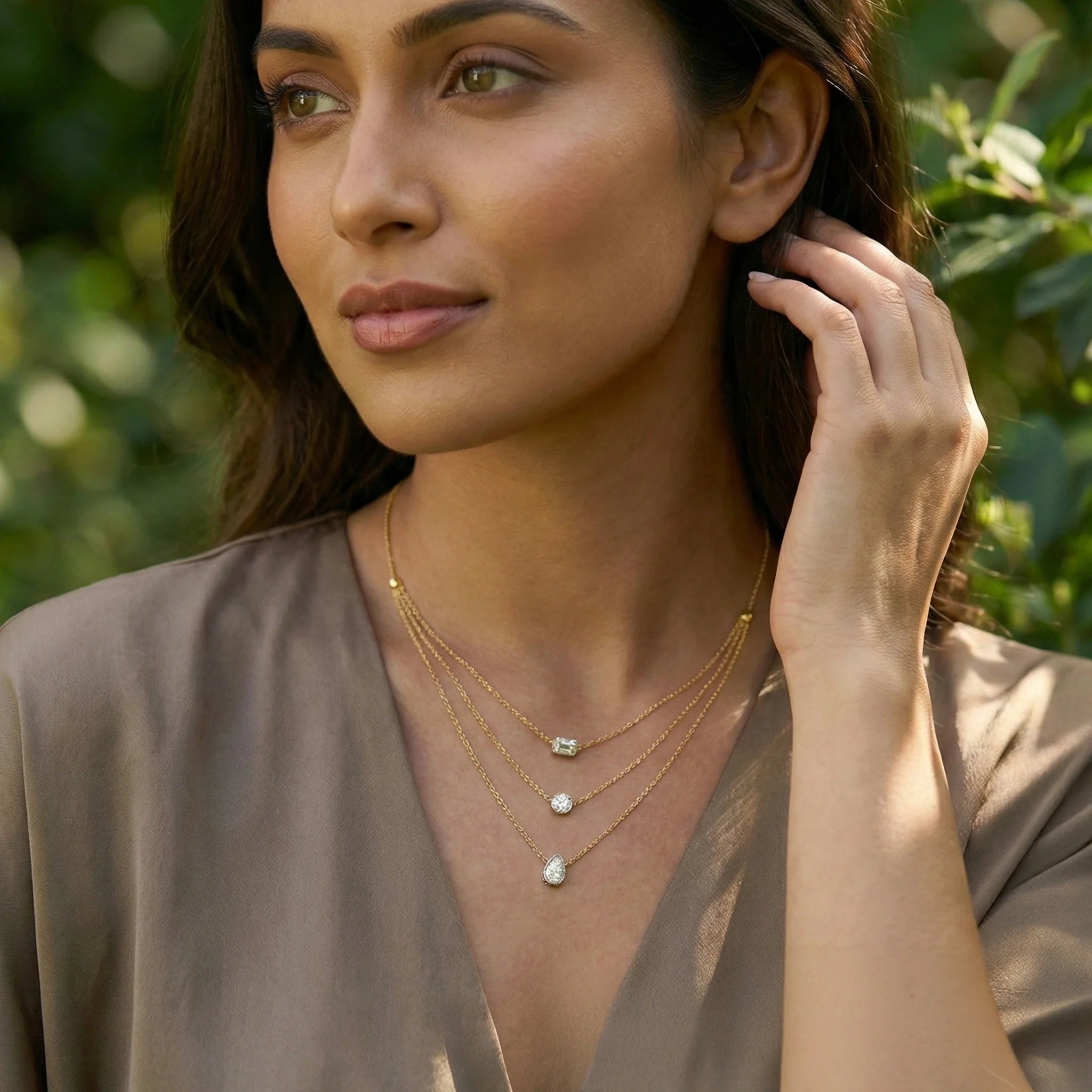 Layers of Light - Lab Diamond Necklace