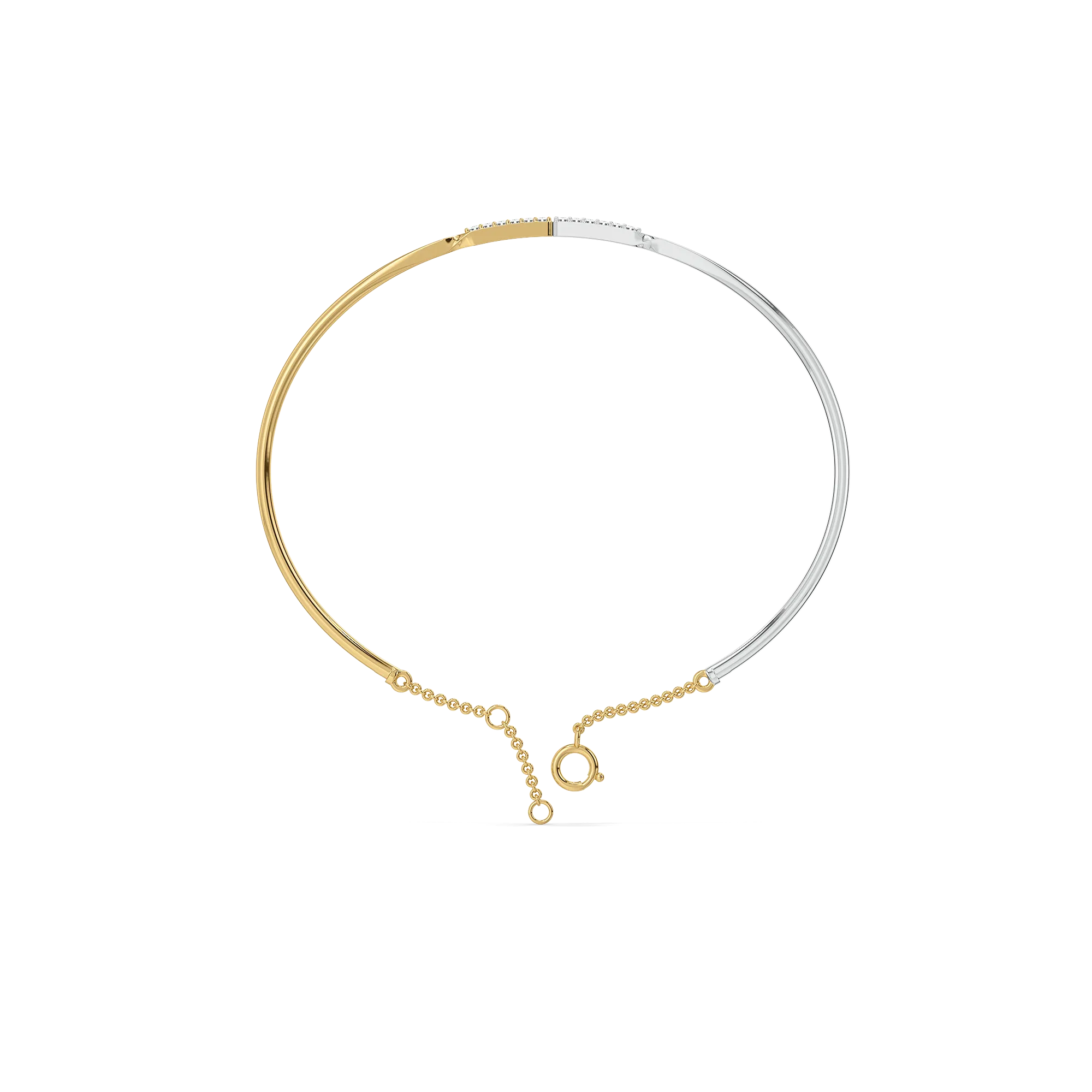 Dual Flow - Lab Diamond Bangle
