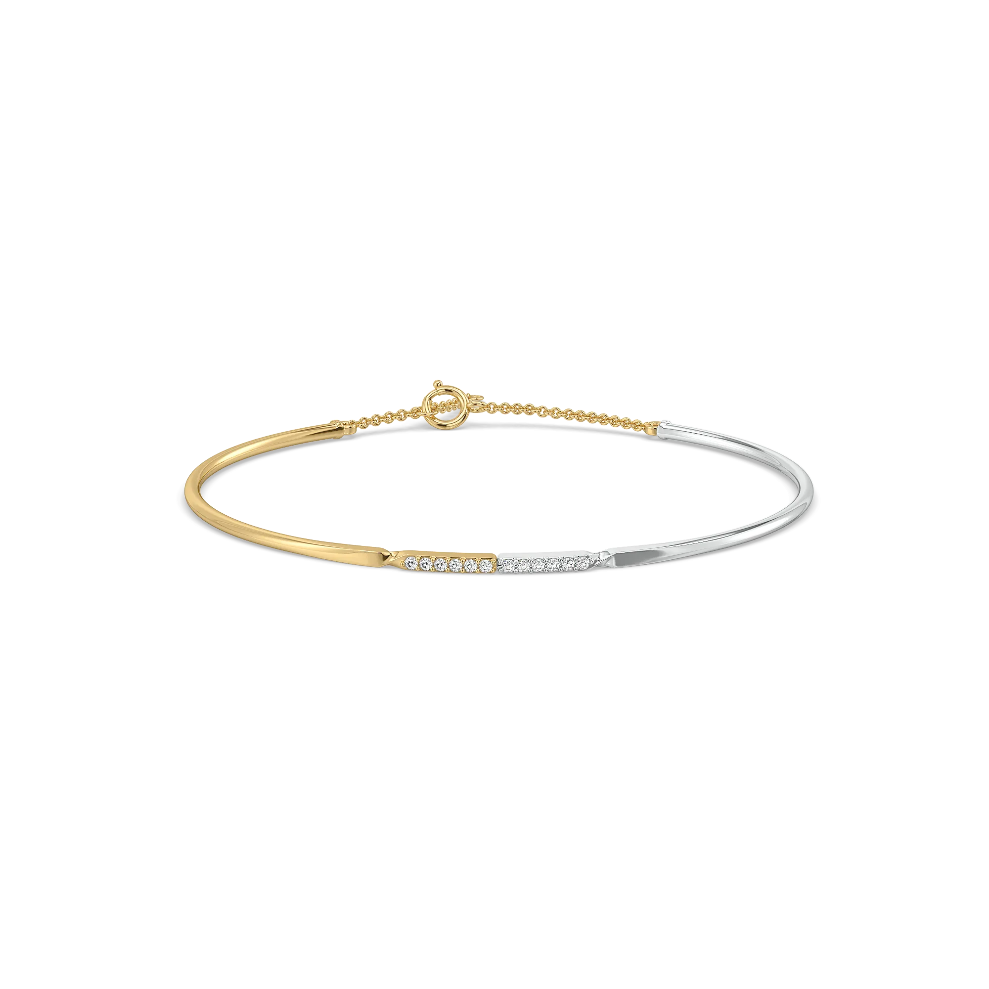 Dual Flow - Lab Diamond Bangle
