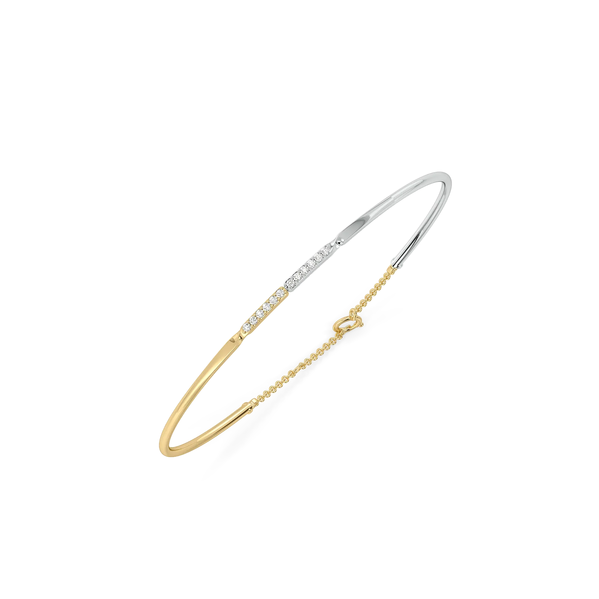 Dual Flow - Lab Diamond Bangle Main image
