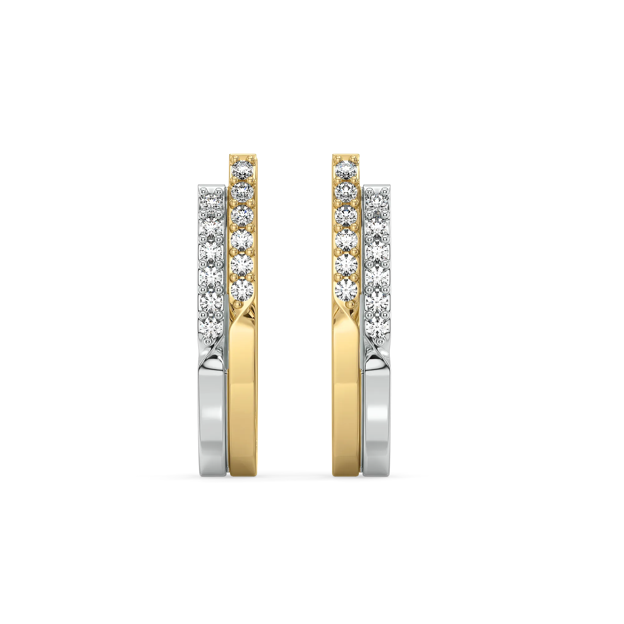 Dual Flow - Lab Diamond Huggies Secondary image