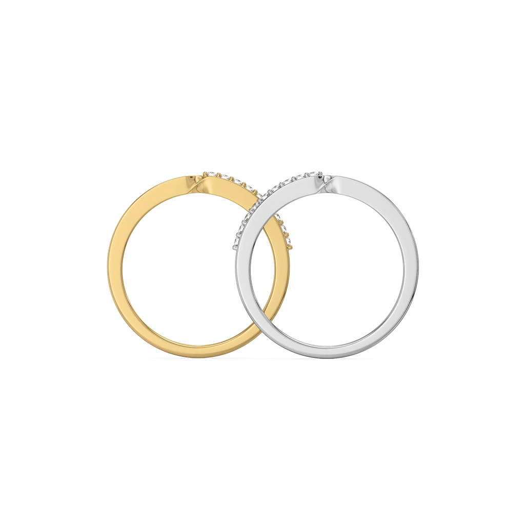 Dual Flow - Lab Diamond Stack Rings