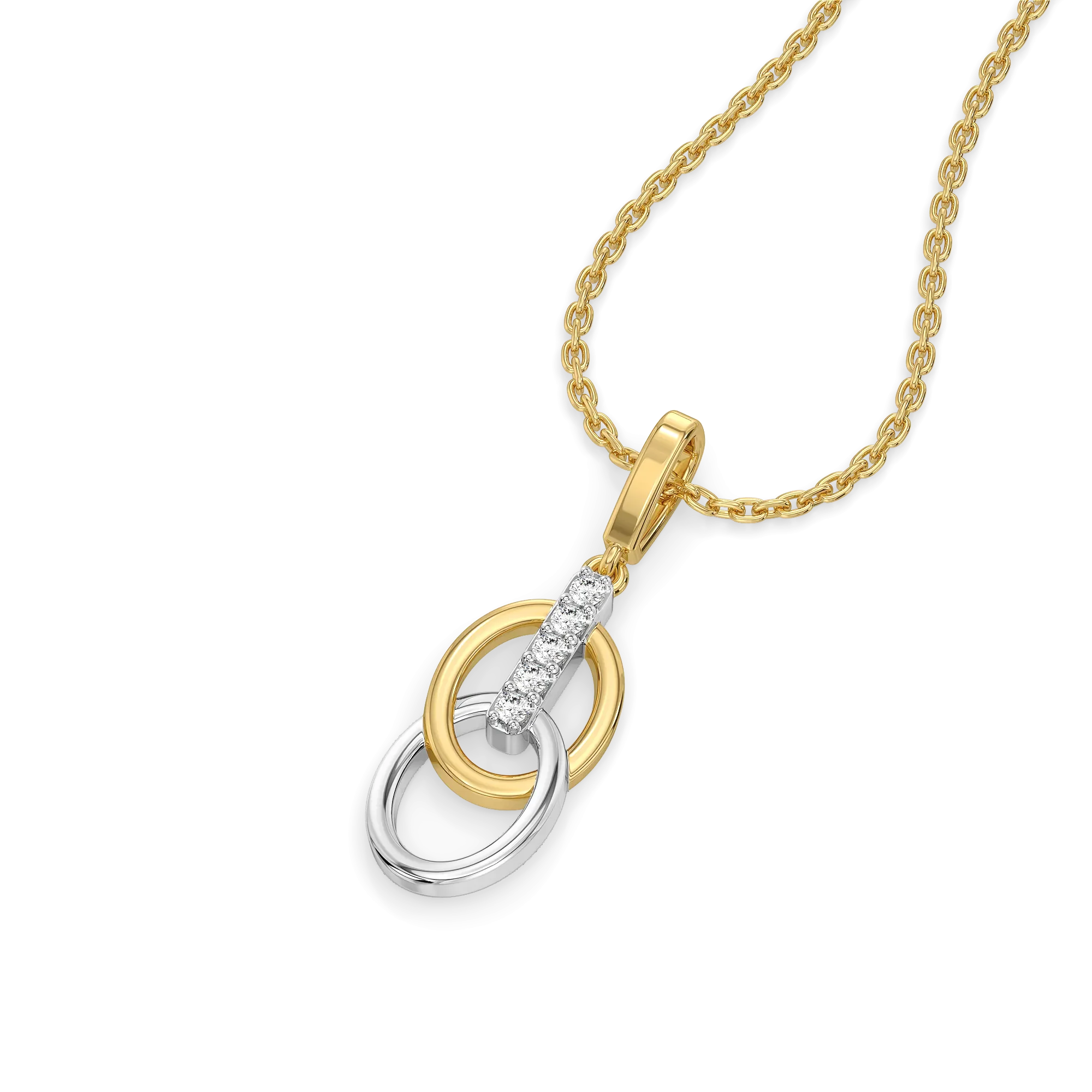 Twined Radiance - Lab Diamond Pendant