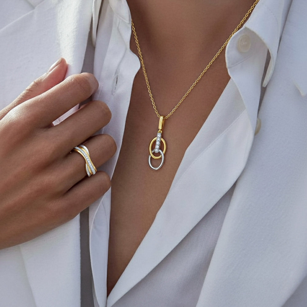 Twined Radiance - Lab Diamond Pendant Main image