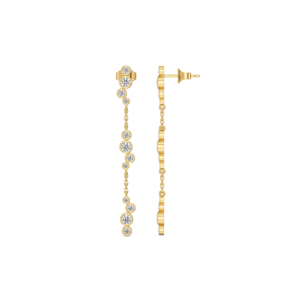 Morning Frost - Lab Diamond Solitaire Earrings