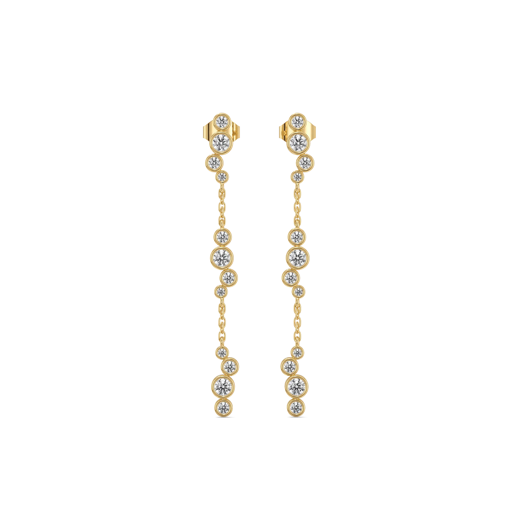 Morning Frost - Lab Diamond Solitaire Earrings