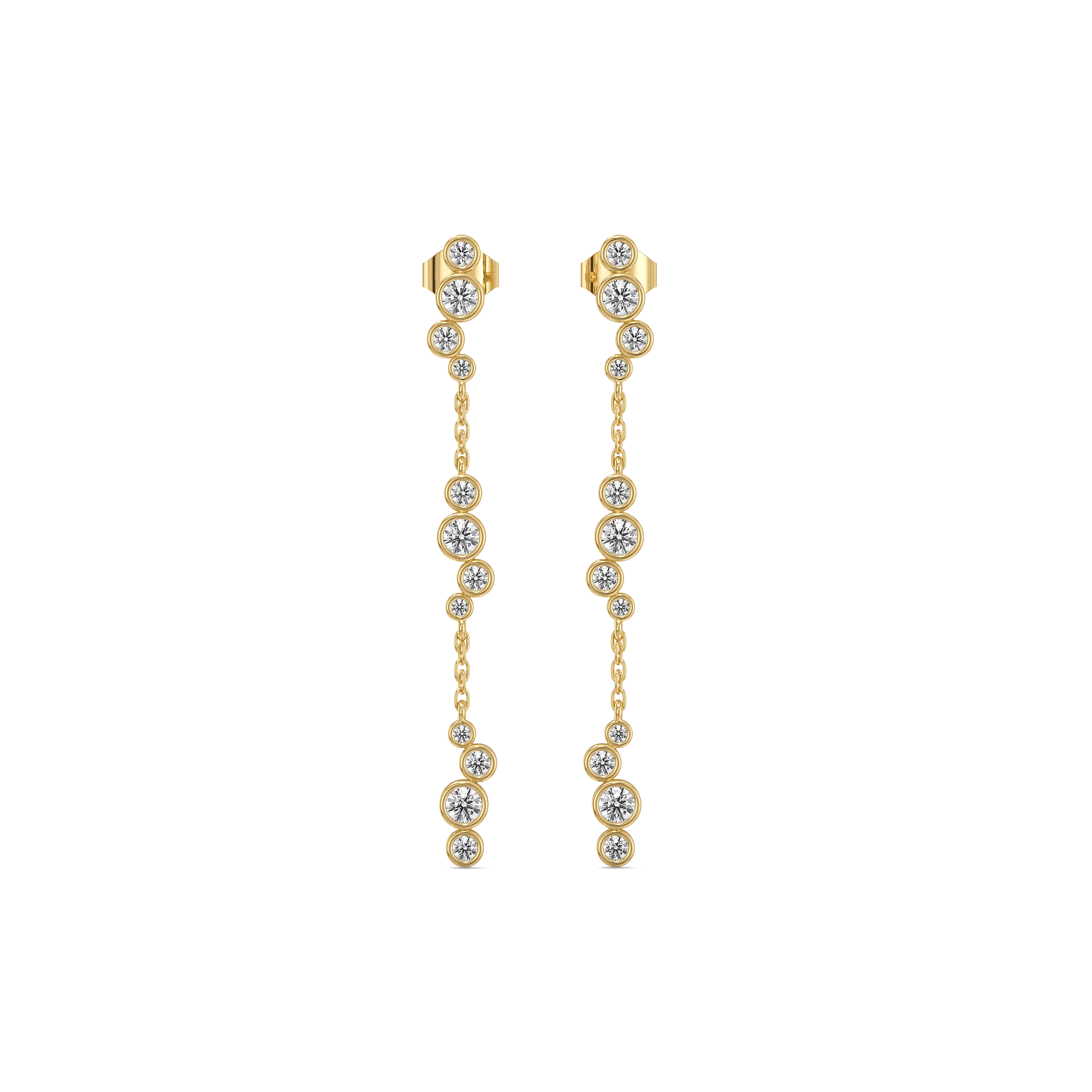 Morning Frost - Lab Diamond Solitaire Earrings