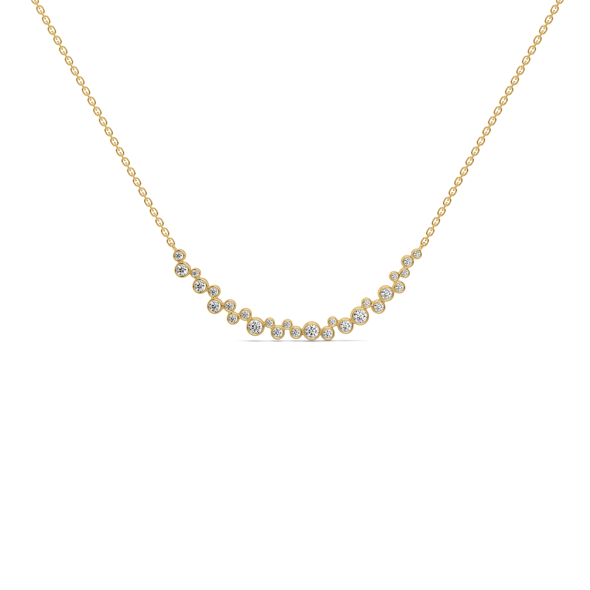 Morning Frost - Lab Diamond Solitaire Necklace