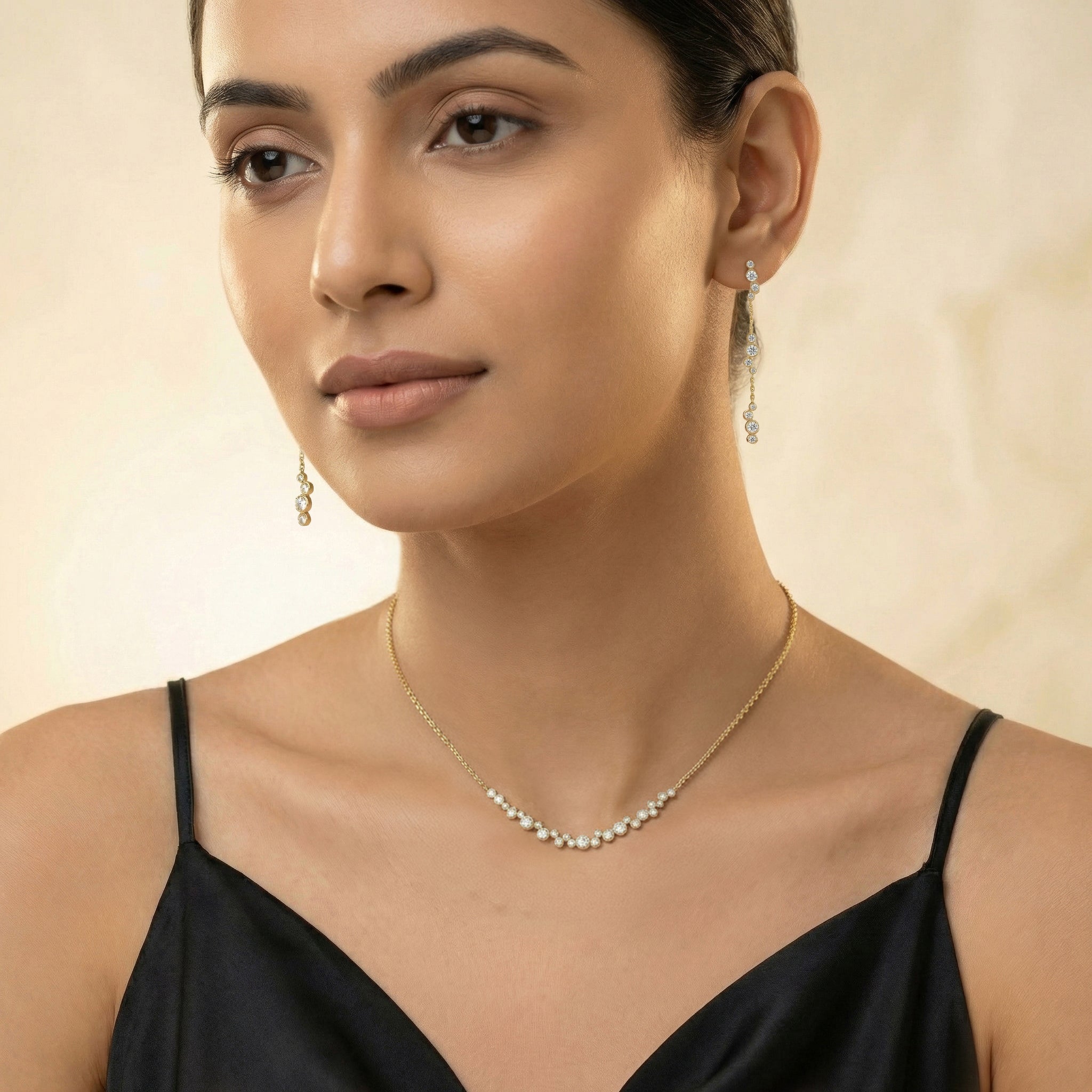 Morning Frost - Lab Diamond Solitaire Necklace