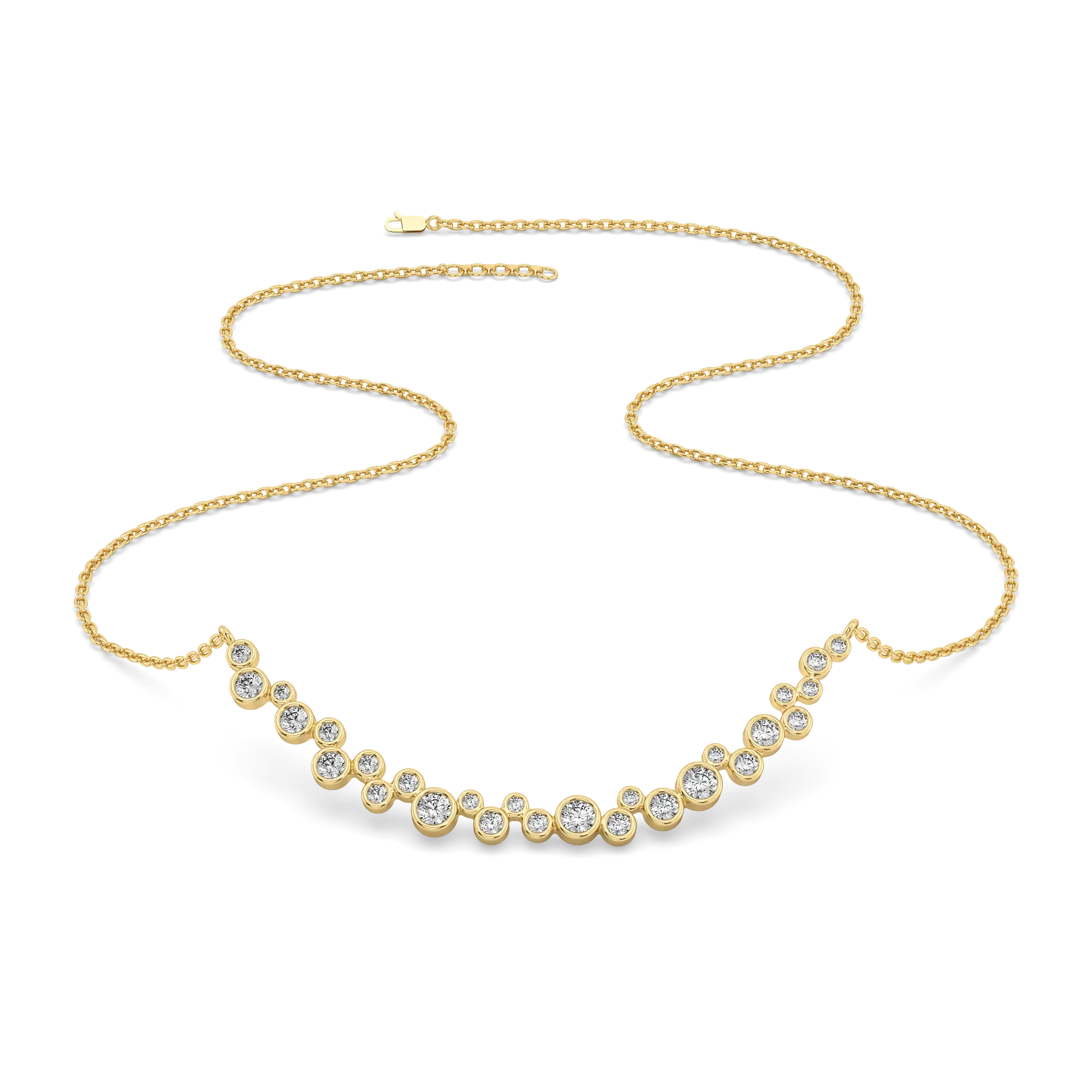 Morning Frost - Lab Diamond Solitaire Necklace