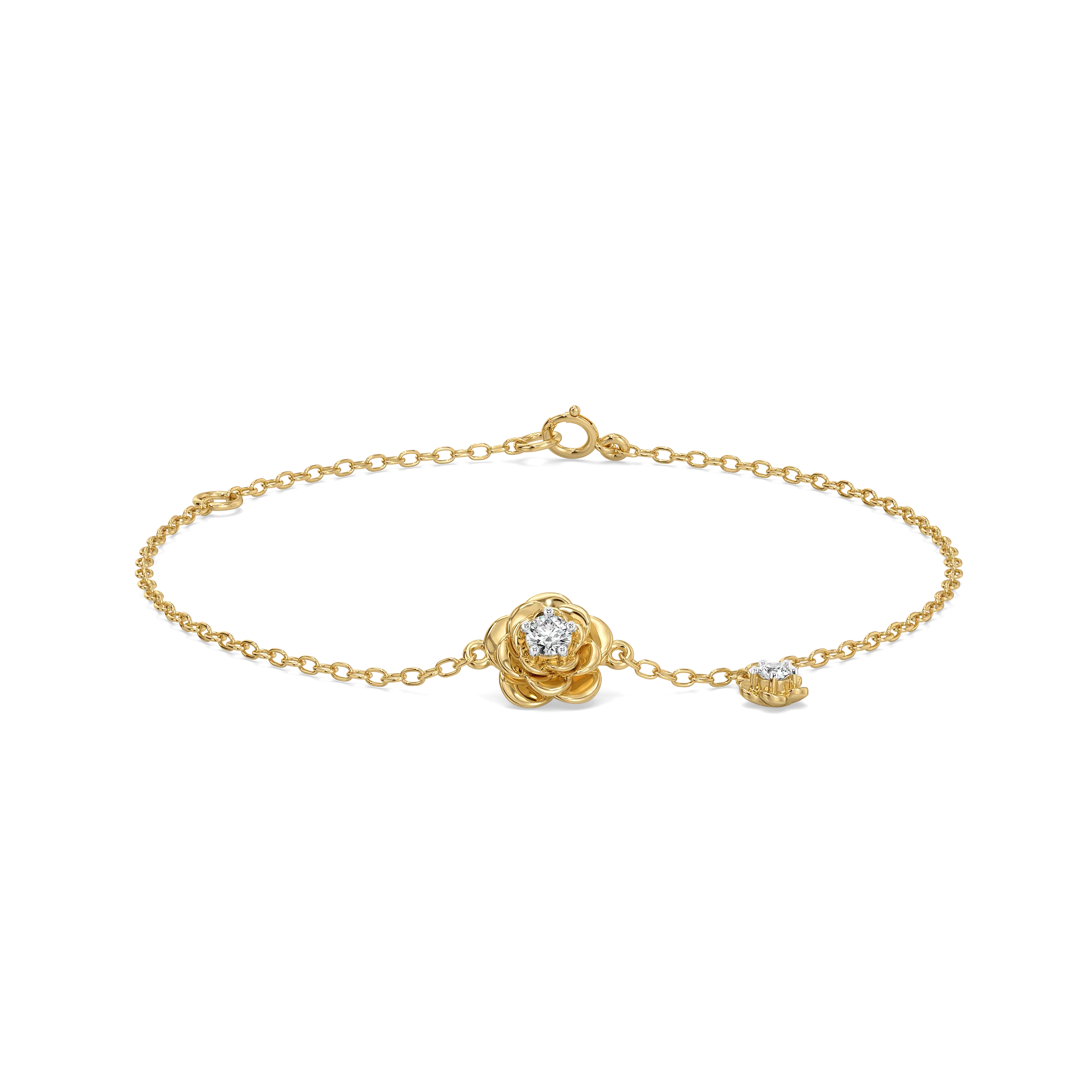 Blush Rosé - Lab Diamond Solitaire Bracelet Main image