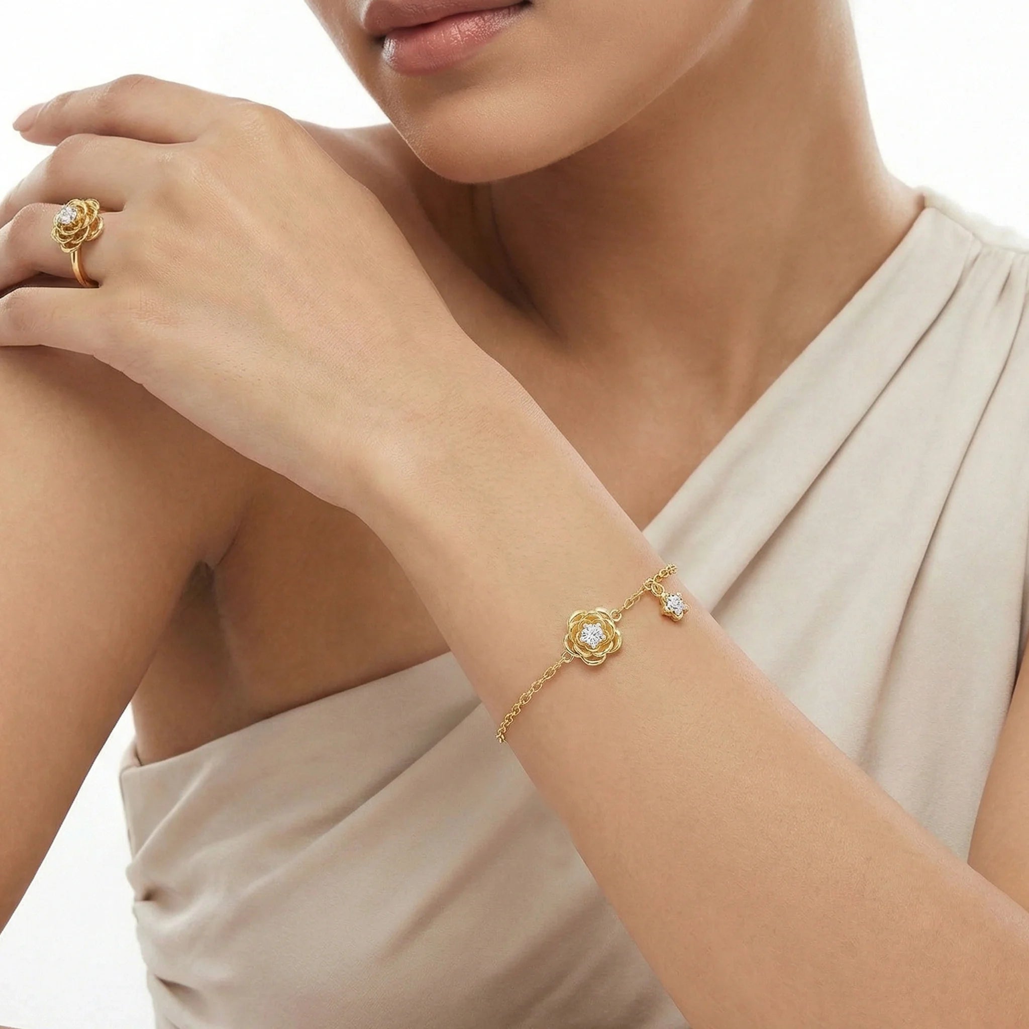 Blush Rosé - Lab Diamond Solitaire Bracelet
