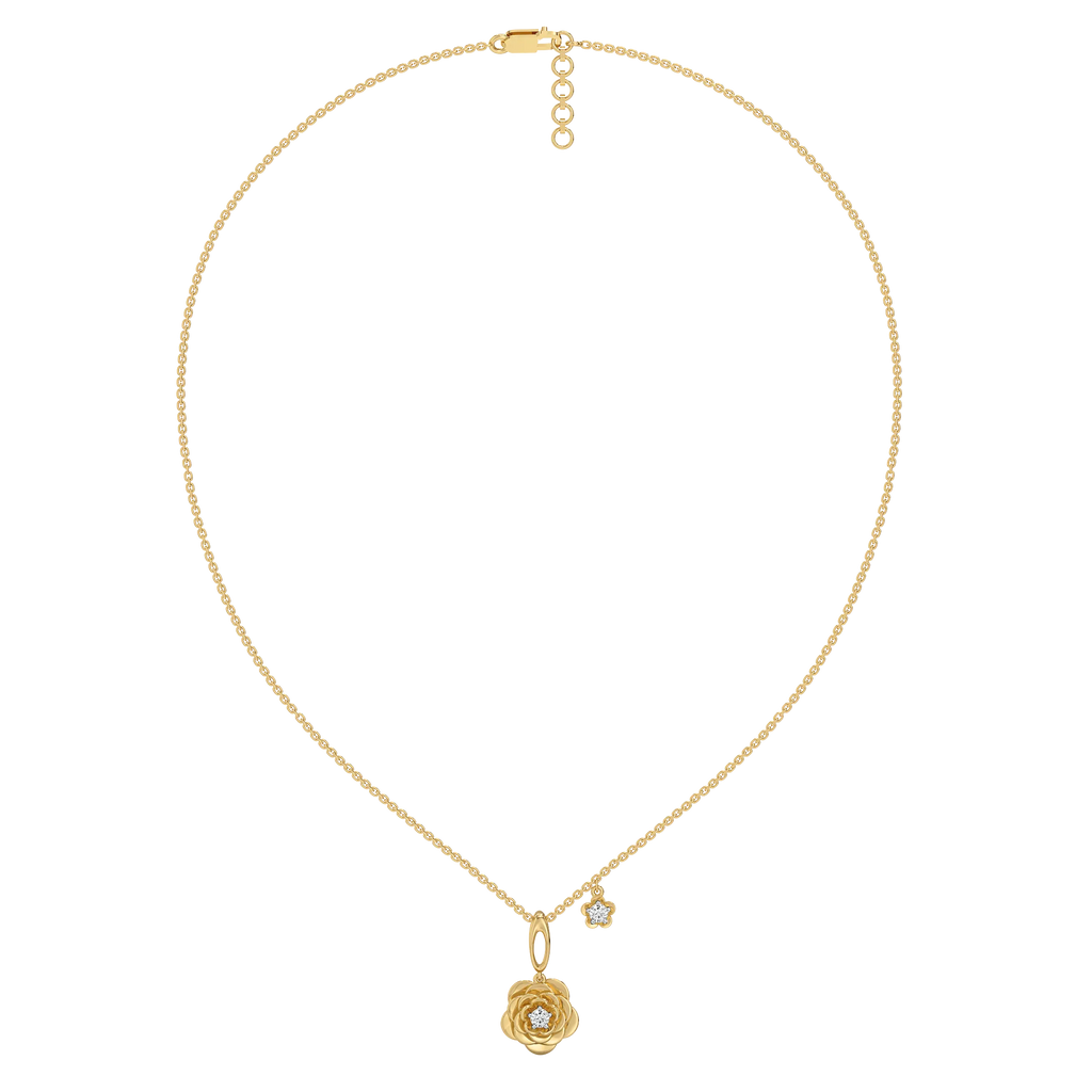 Blush Rosé - Lab Diamond Solitaire Necklace