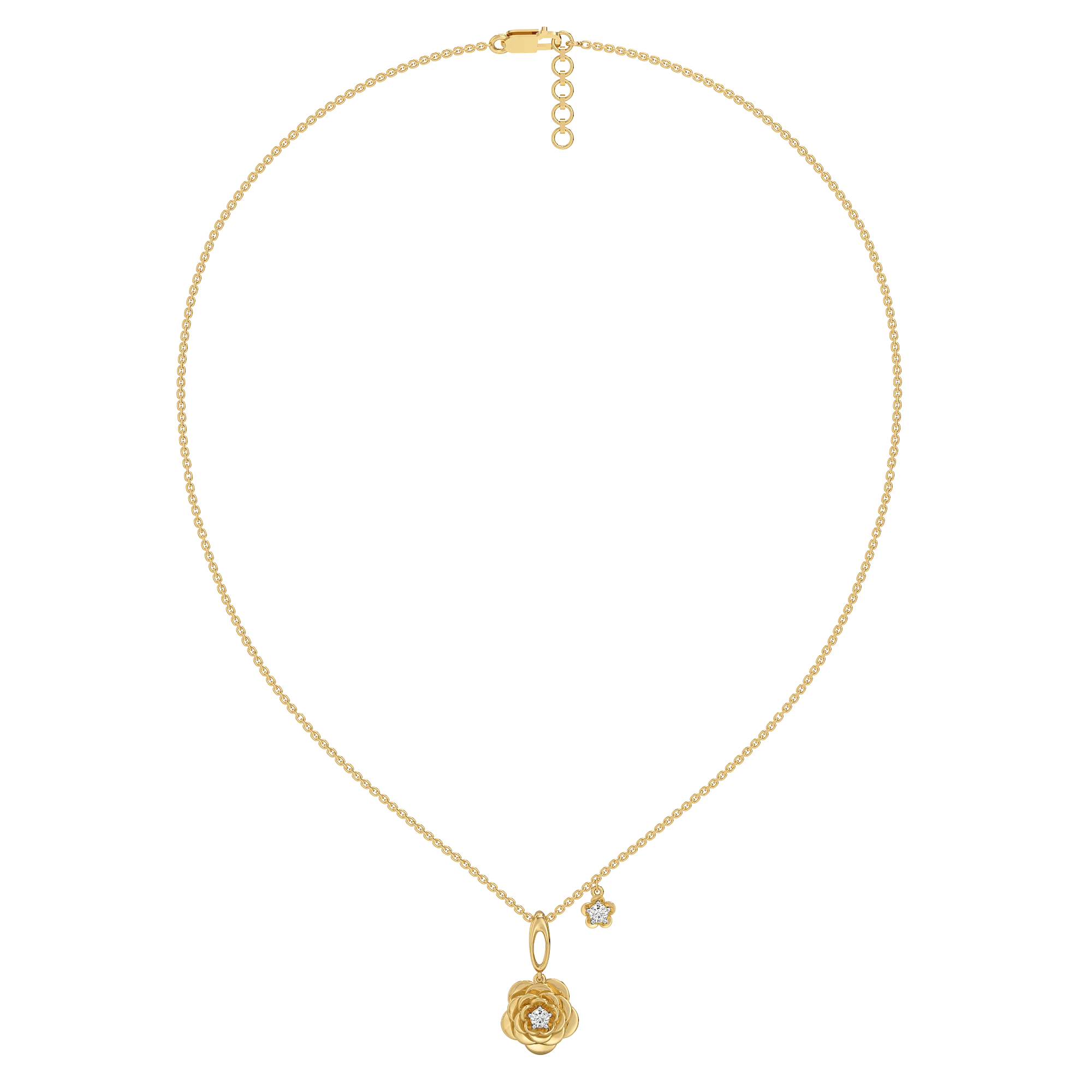 Blush Rosé - Lab Diamond Solitaire Necklace