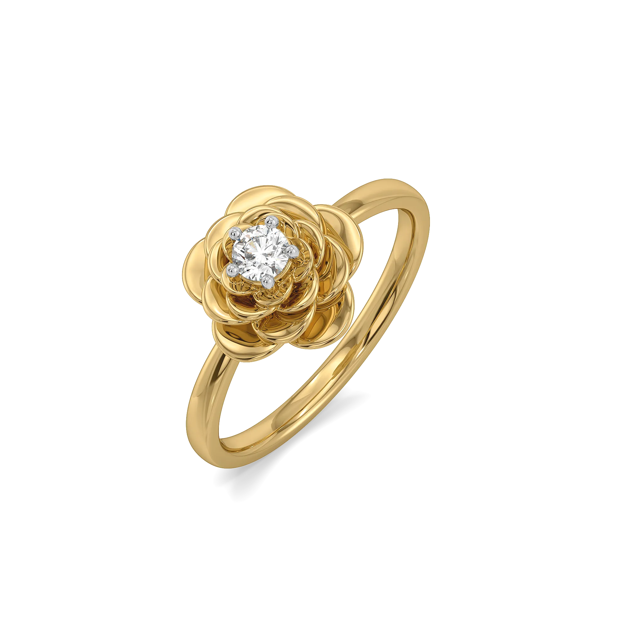 Blush Rosé - Lab Diamond Solitaire Ring Main image