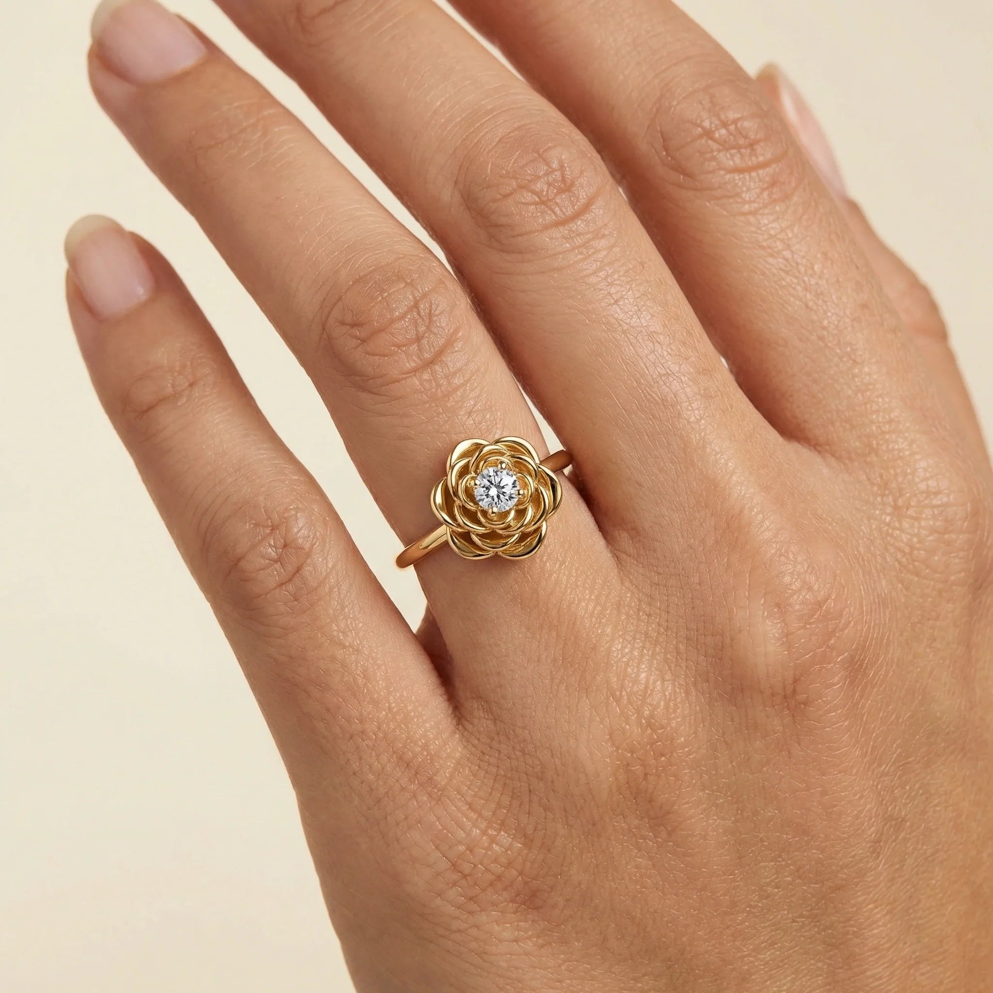 Blush Rosé - Lab Diamond Solitaire Ring Secondary image