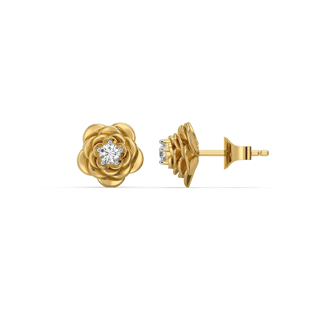 Blush Rosé - Lab Diamond Solitaire Earrings