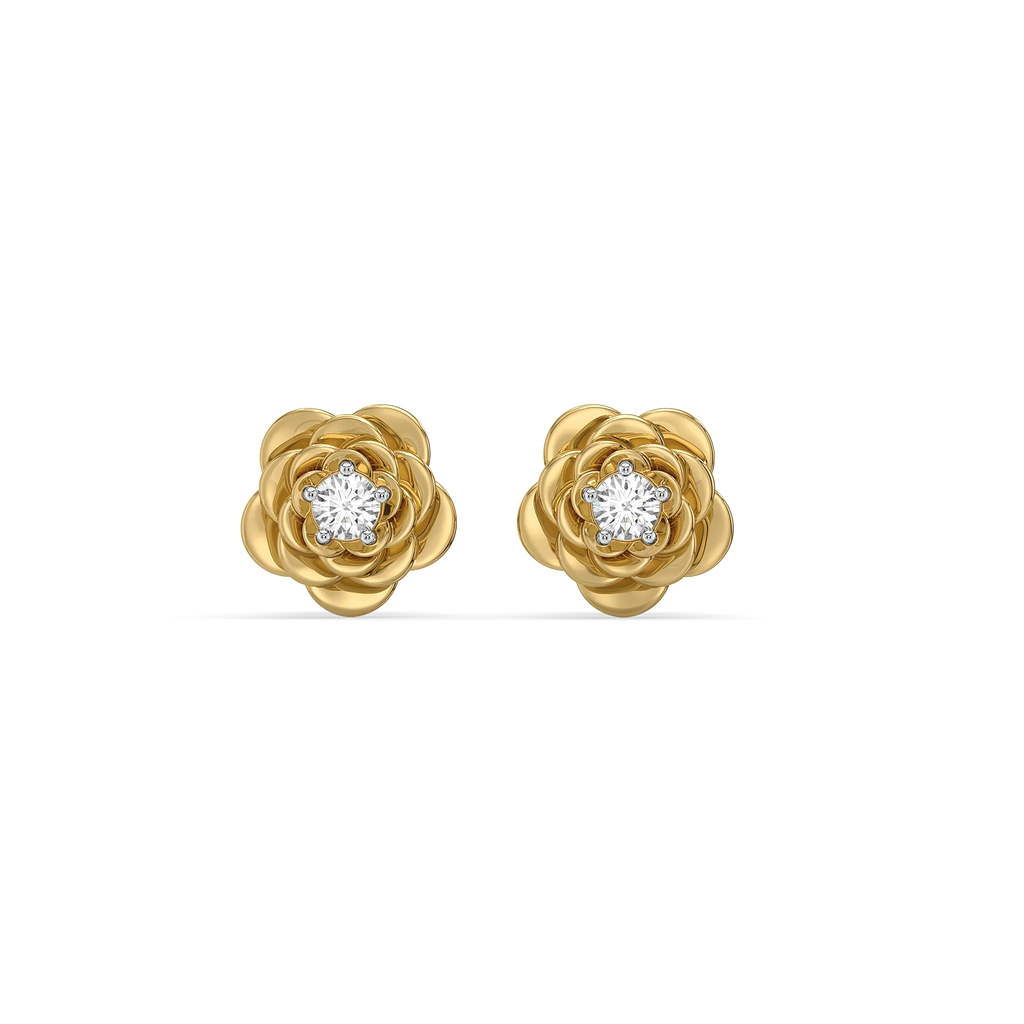 Blush Rosé - Lab Diamond Solitaire Earrings