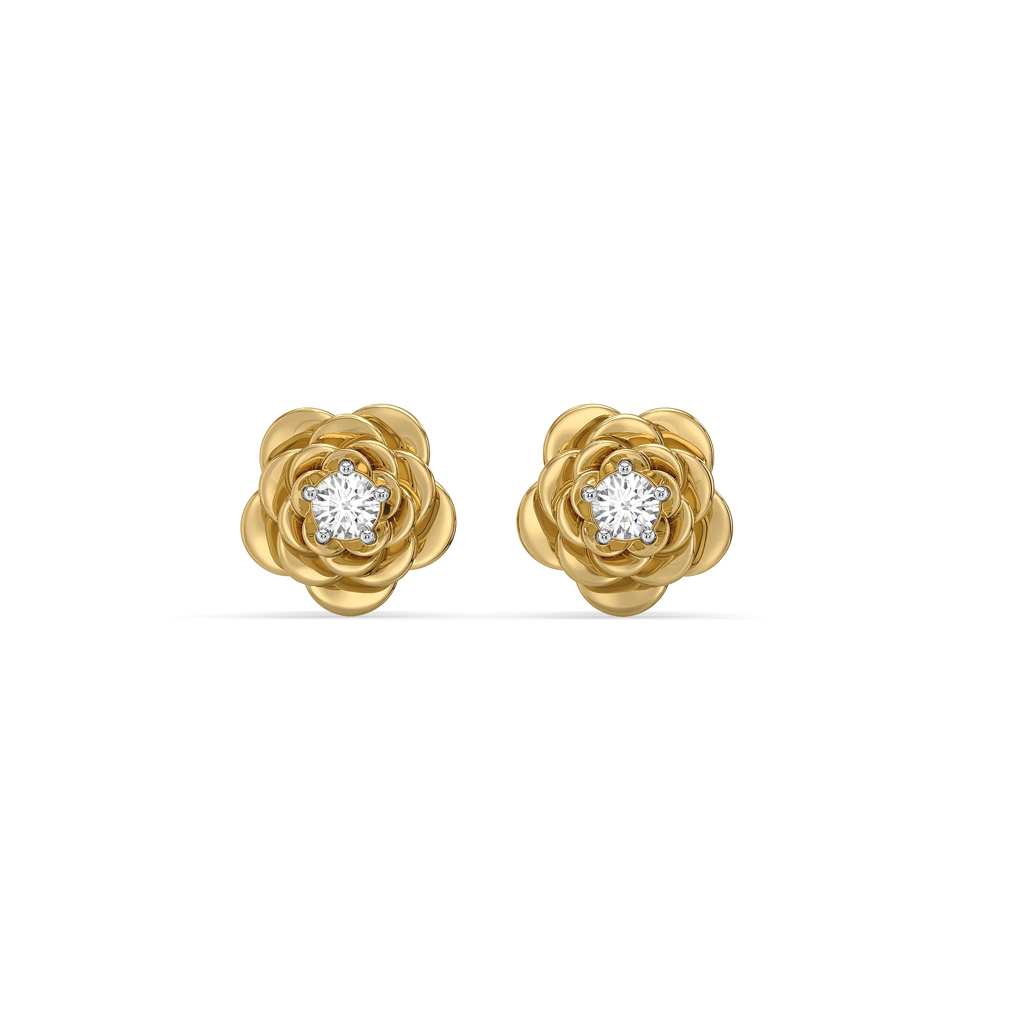 Blush Rosé - Lab Diamond Solitaire Earrings