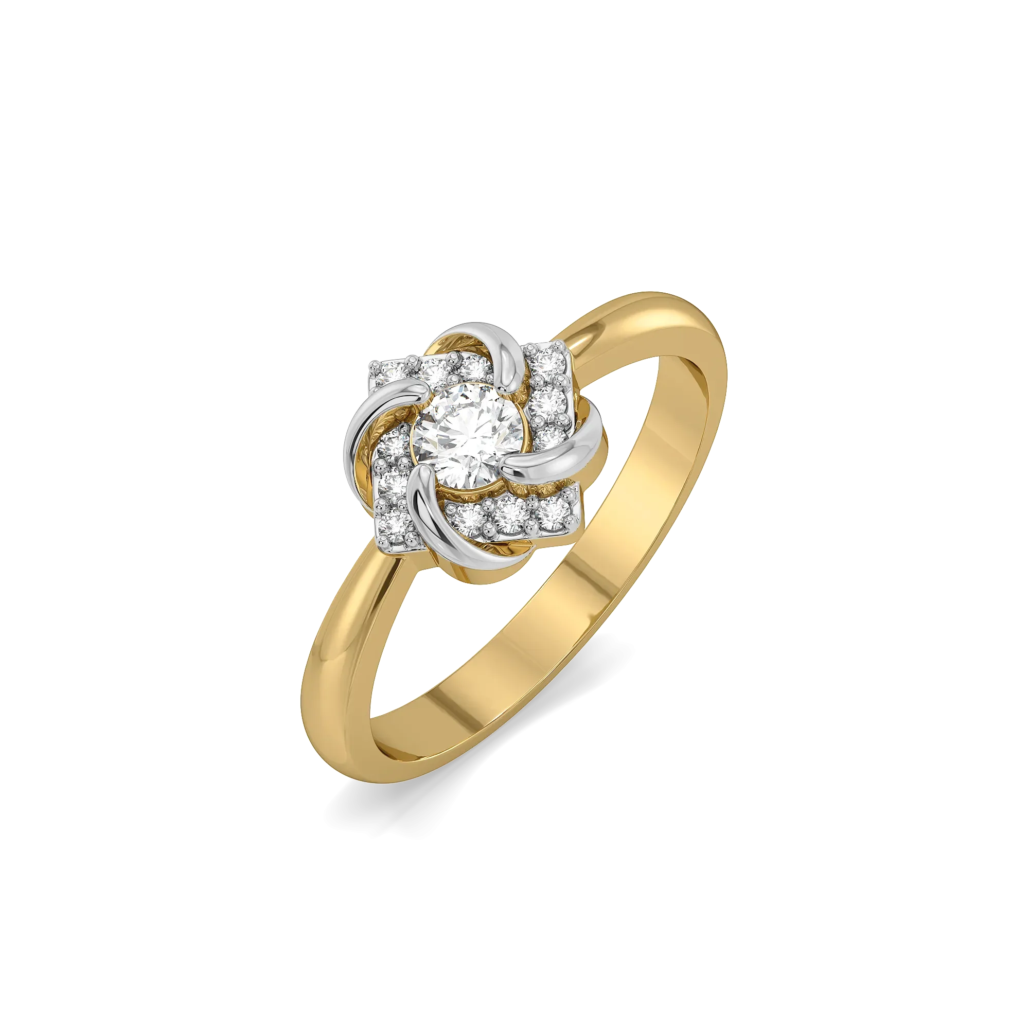 Encased Solitaire - Lab Diamond Rings Main image