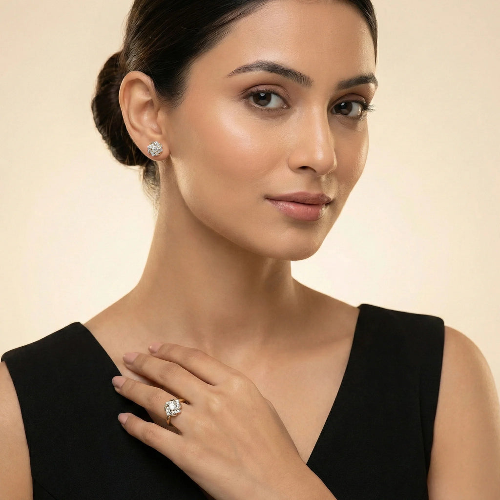 Encased Solitaire - Lab Diamond Rings