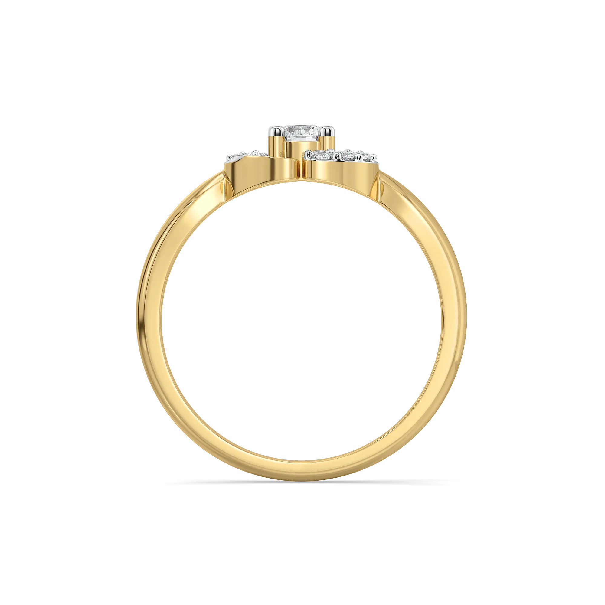 Solitaire Spiral - Lab Diamond Solitaire Ring